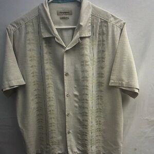 Men's Beige Short Sleeve Shirt